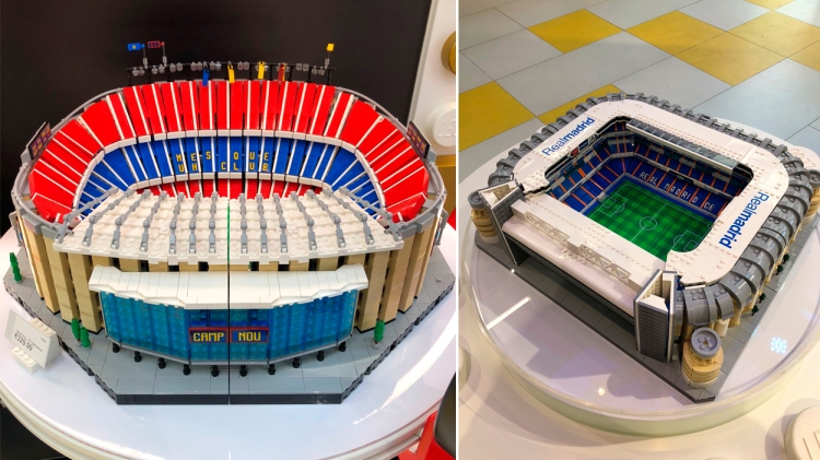 Camp Nou y Santiago Bernabéu en formato Lego / PdF