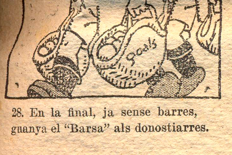La primera vez que se utilizó la palabra Barça o Barsa por escrito